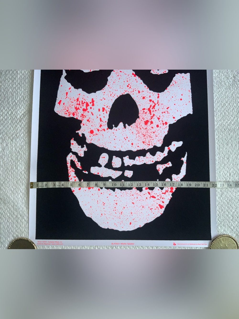 Scorpio Posters Misfits Skull Splatter Black Light Poster - Picture 10 of 11